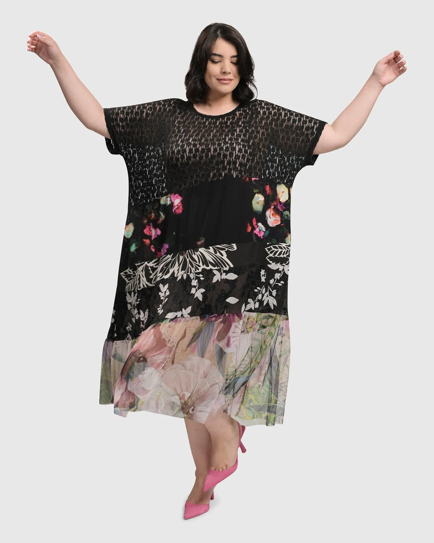 Adaline Tiered Maxi Dress, Floral