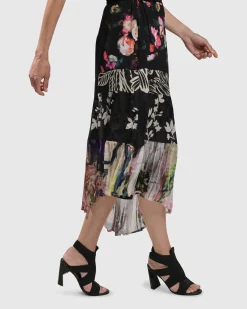 Adaline Tiered Maxi Skirt, Mix