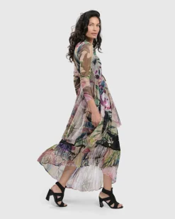 Adaline Tiered Maxi Skirt, Mix