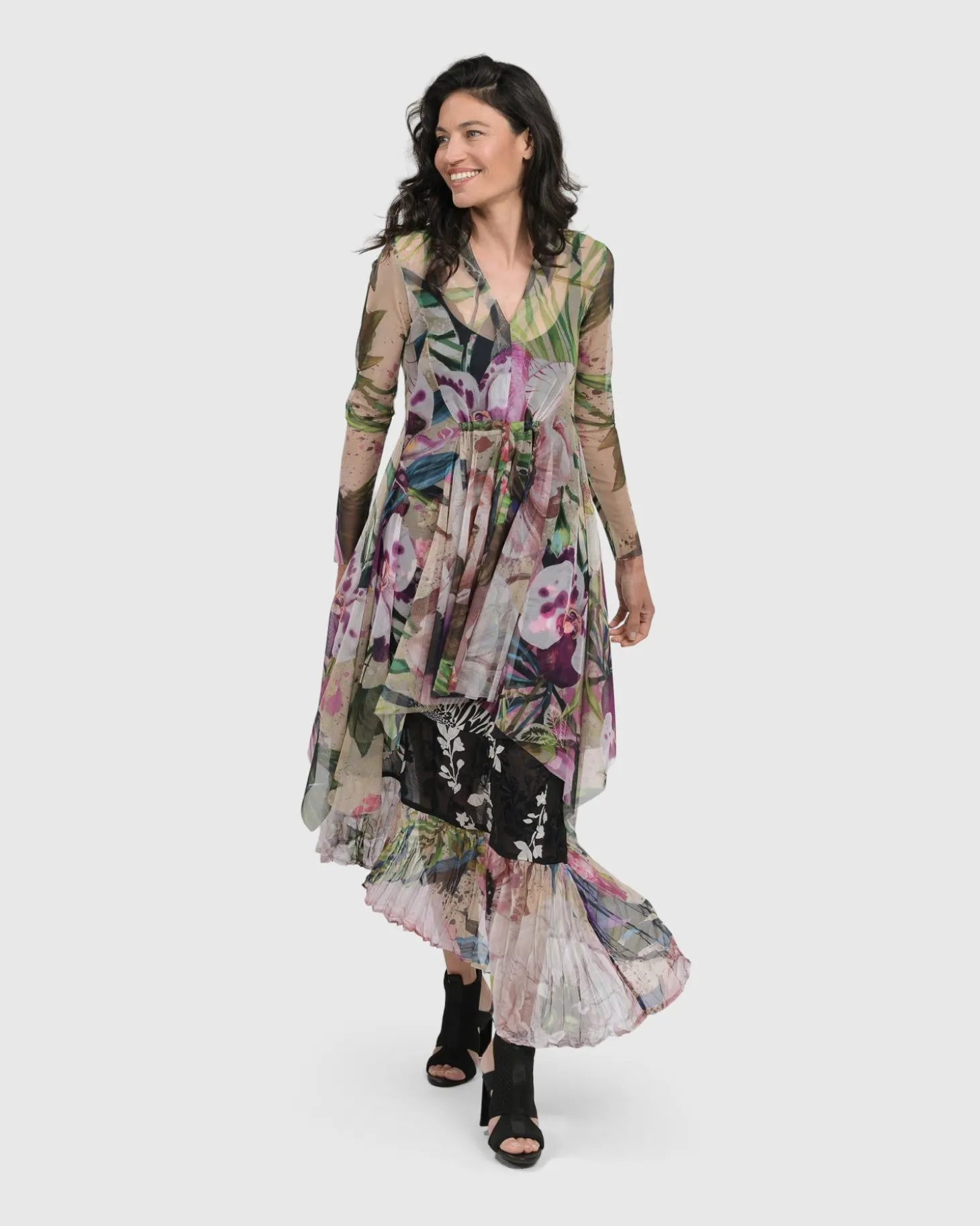 Adaline Tiered Maxi Skirt, Mix