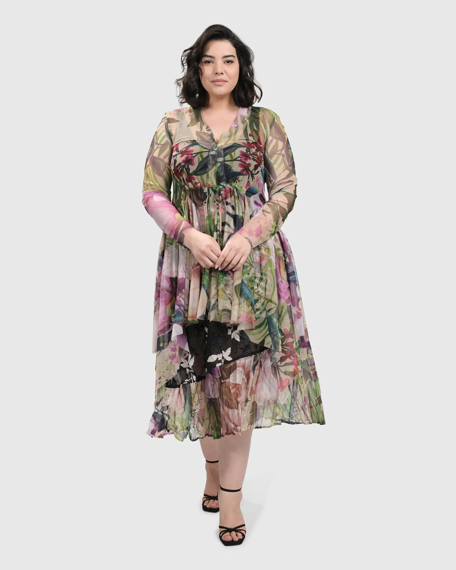 Adaline Tiered Maxi Skirt, Mix