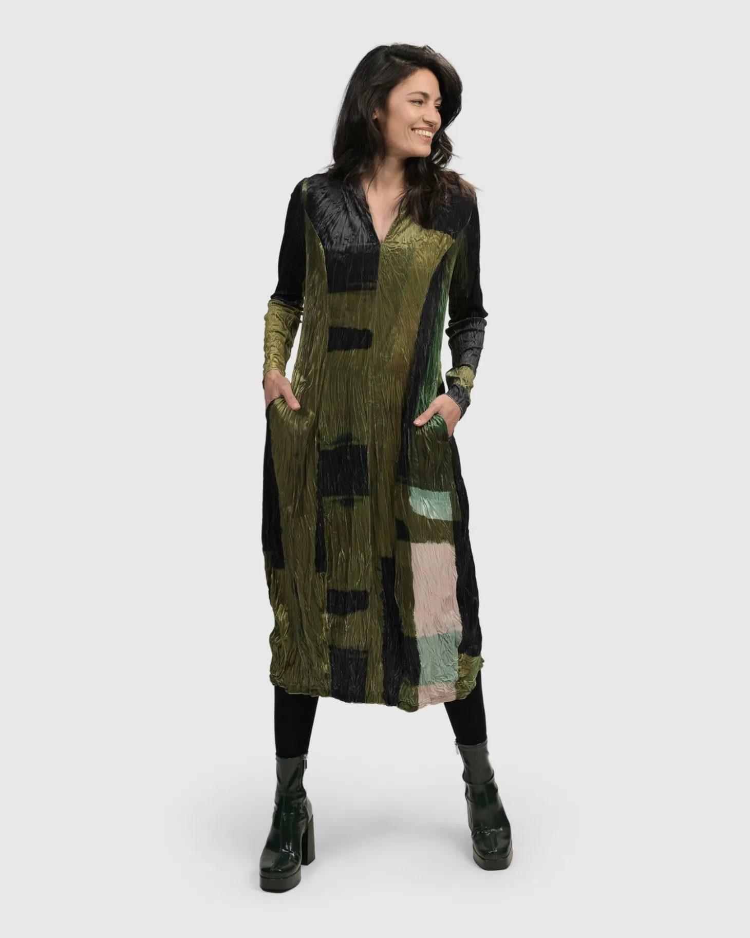 Al Fresco Cocoon Dress, Olive