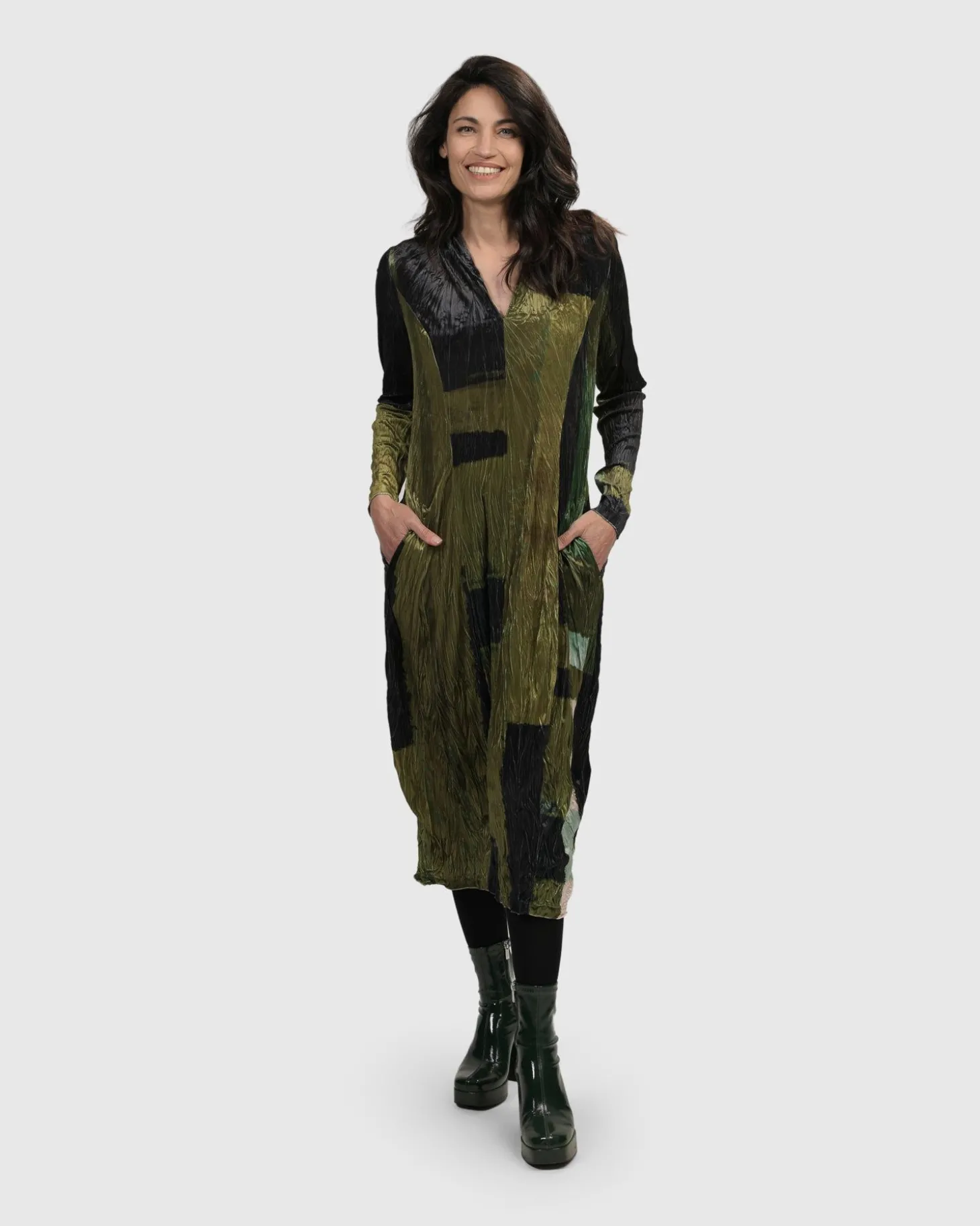 Al Fresco Cocoon Dress, Olive