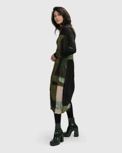 Al Fresco Cocoon Dress, Olive