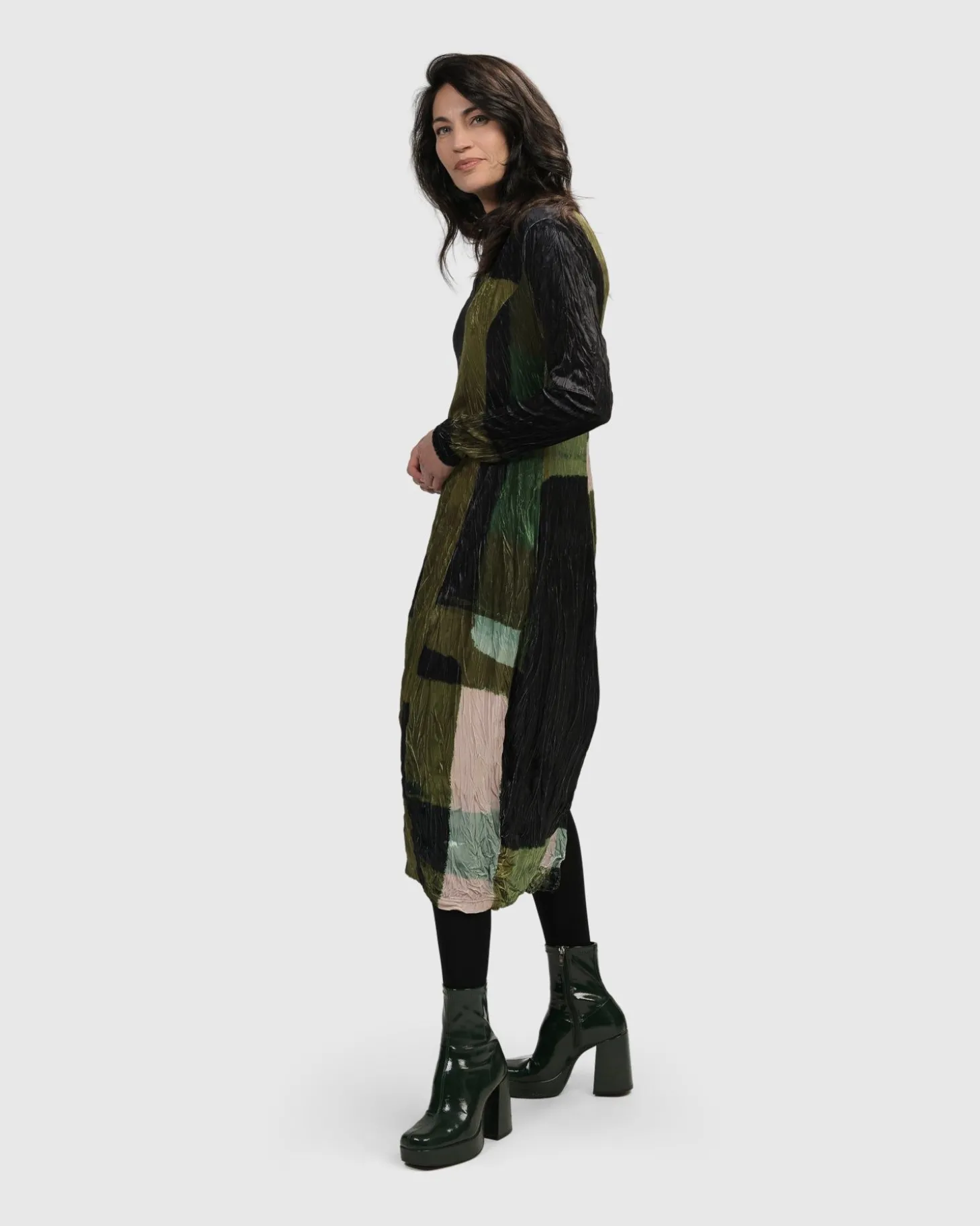 Al Fresco Cocoon Dress, Olive