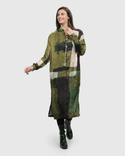Al Fresco Shirt Dress, Olive
