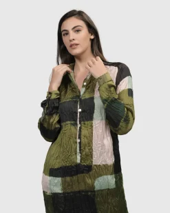 Al Fresco Shirt Dress, Olive