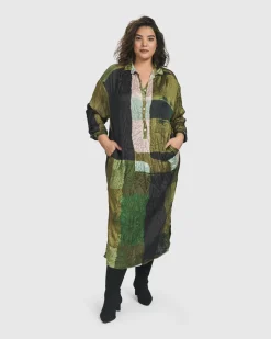 Al Fresco Shirt Dress, Olive