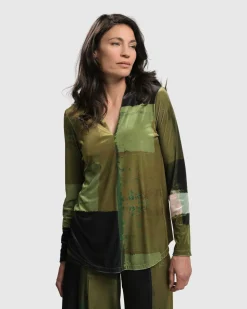 Al Fresco V Neck Pullover, Olive