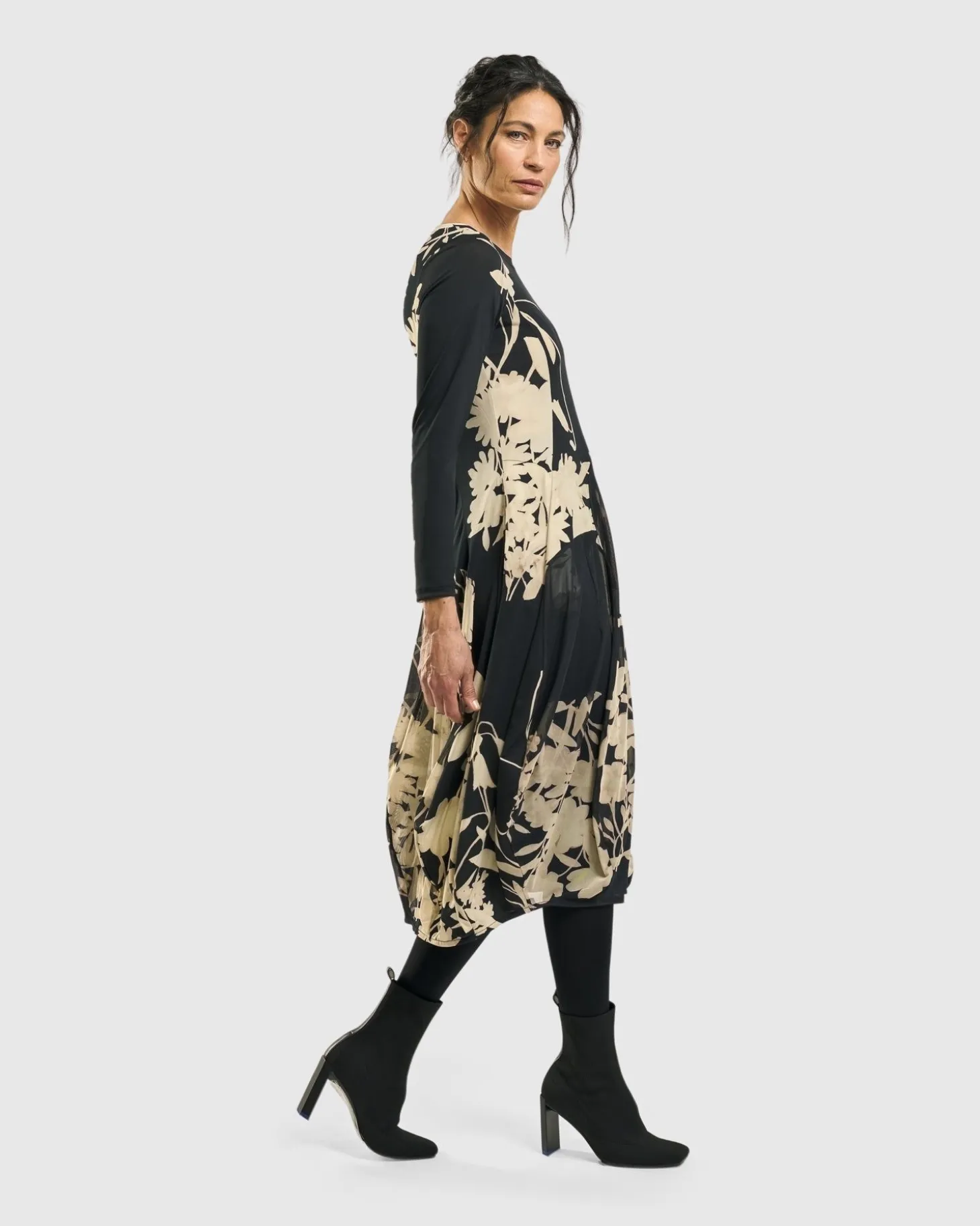 Amber Cocoon Dress, Floral