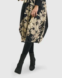 Amber Cocoon Dress, Floral
