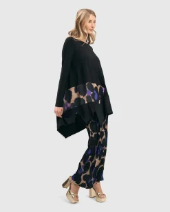 Amethyst Crinkle Palazzo Pants, Multi