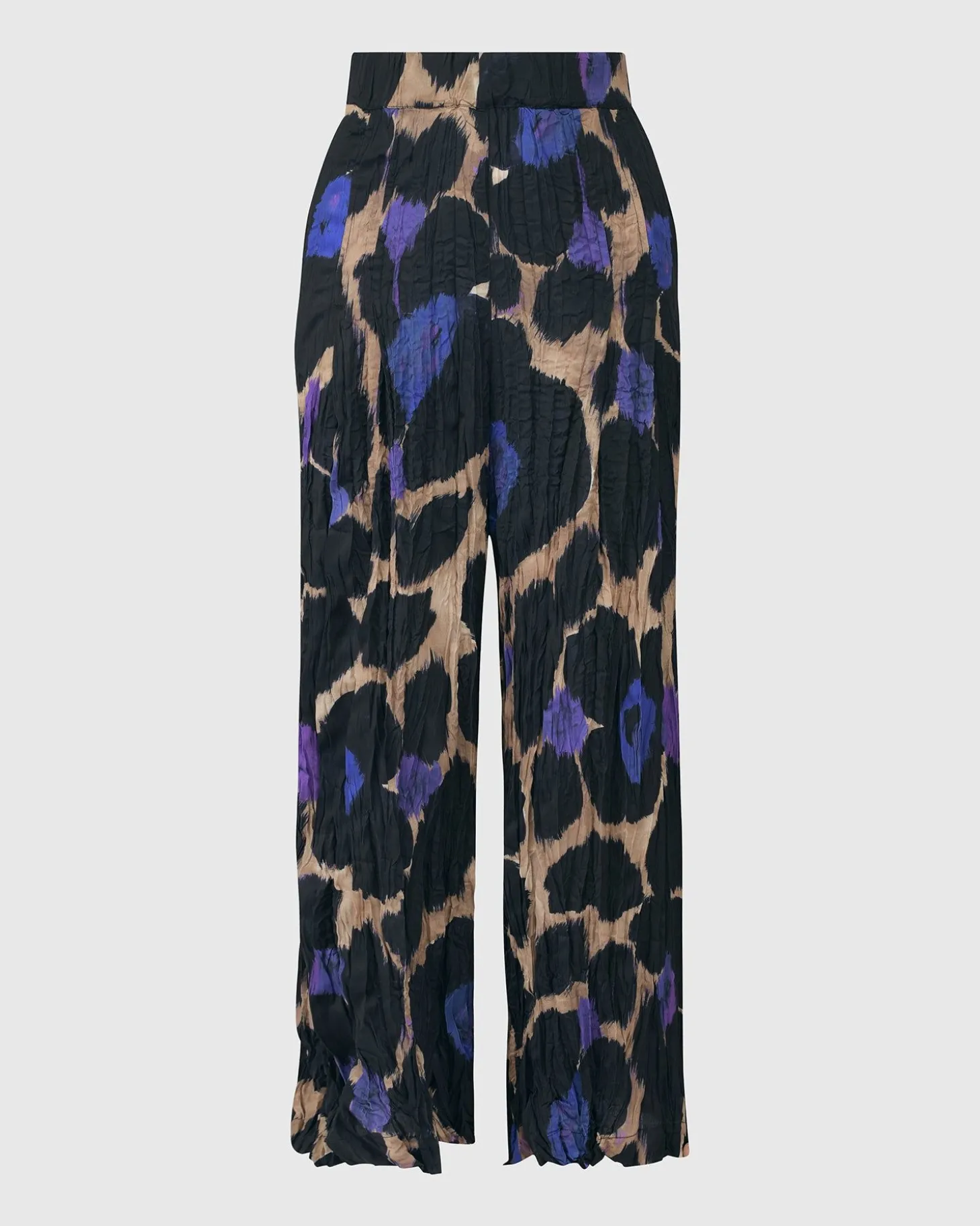 Amethyst Crinkle Palazzo Pants, Multi