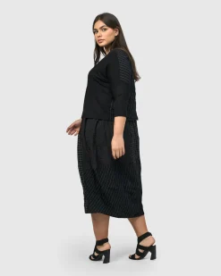 Andromeda Cropped Cardigan, Stripes