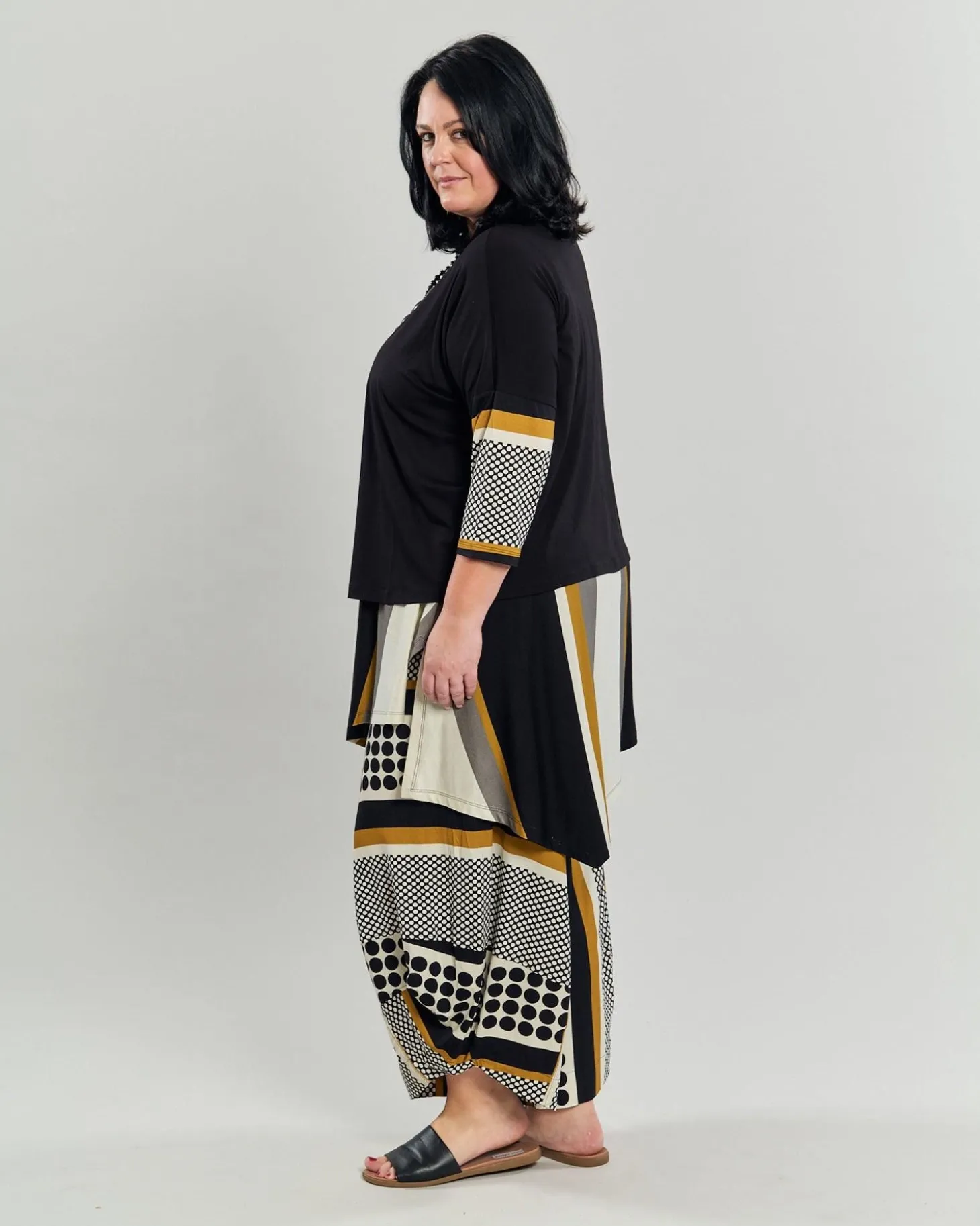 Ani Sleeveless Tunic Top, Stripes