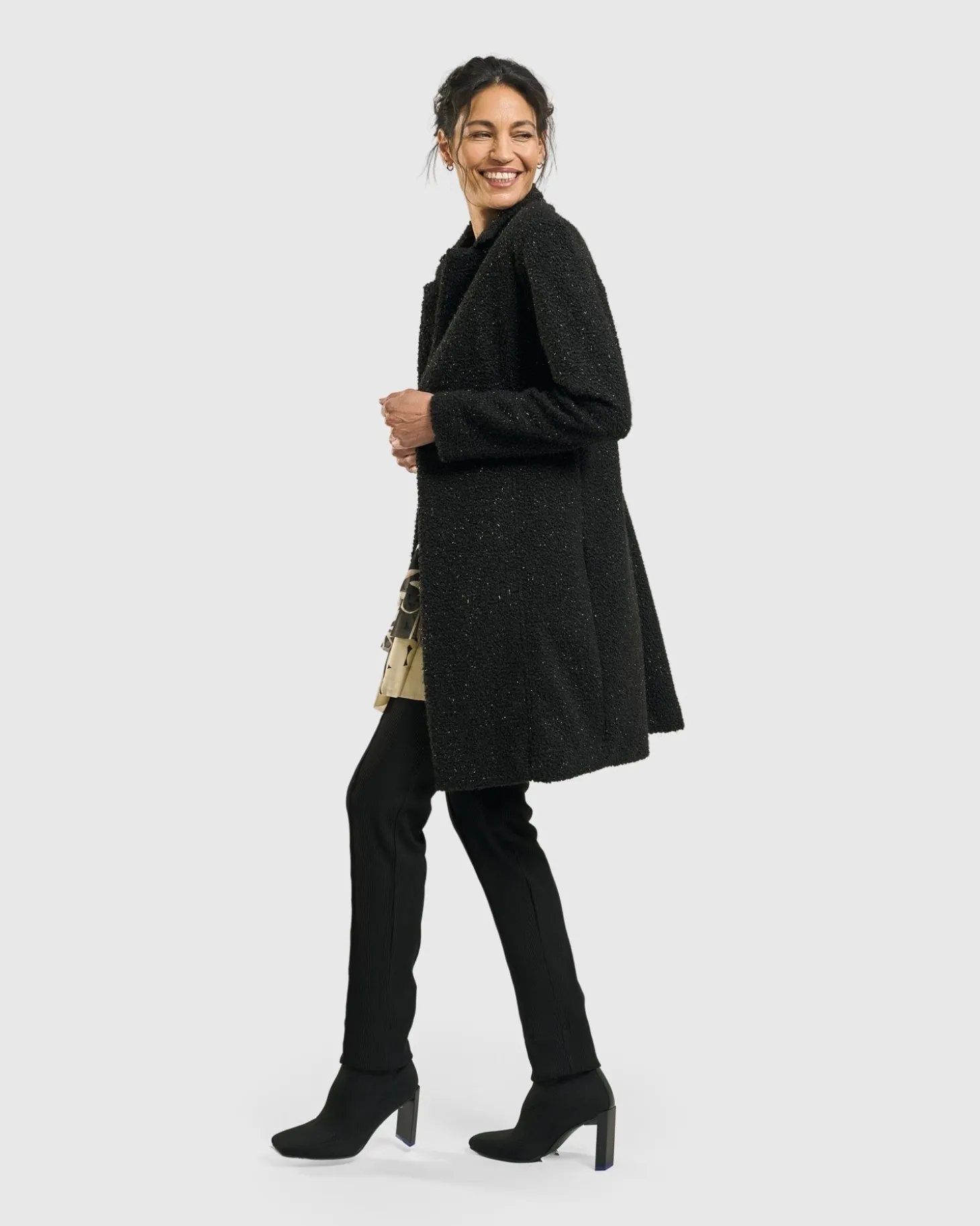 Aquarius Cardigan Jacket, Charcoal