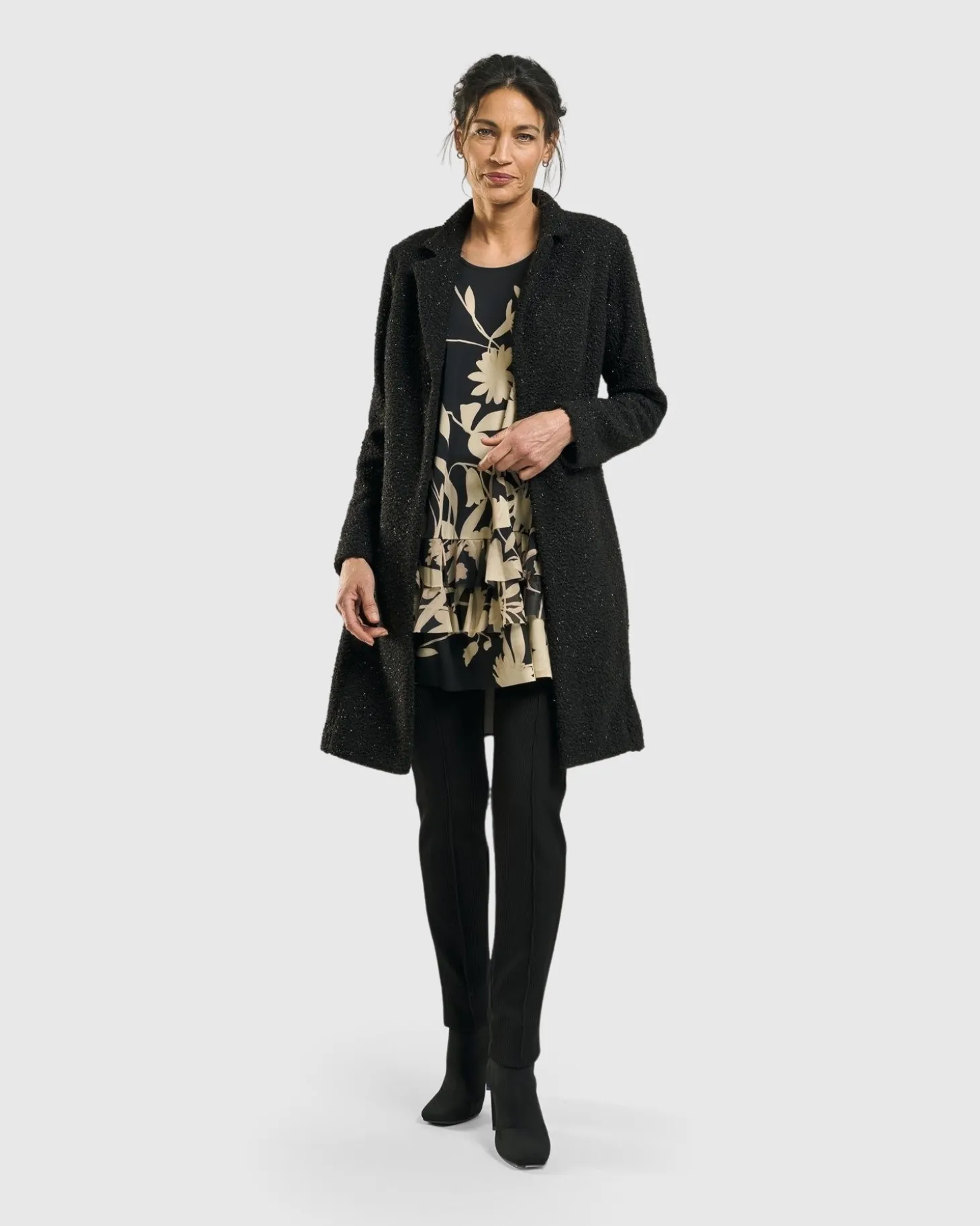 Aquarius Cardigan Jacket, Charcoal