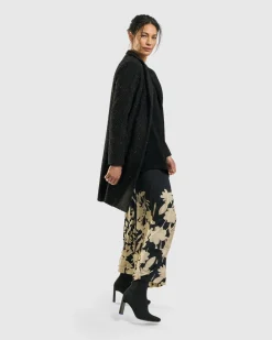 Aquarius Cardigan Jacket, Charcoal