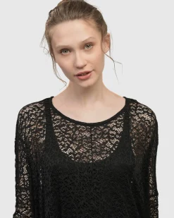 Artemis Trapeze Dress, Black