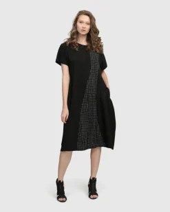 Athena Relaxed Cocoon Dress, Net