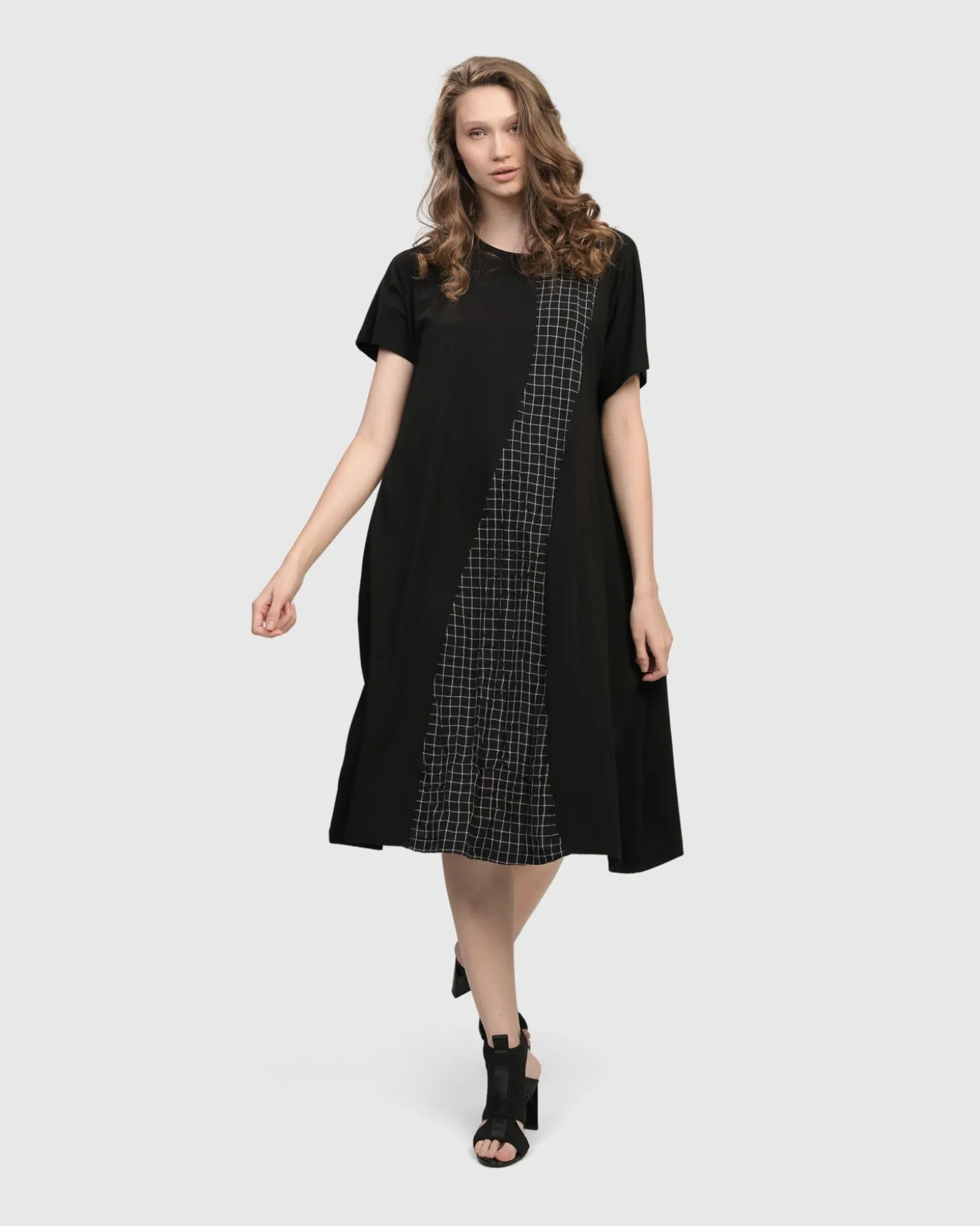 Athena Relaxed Cocoon Dress, Net