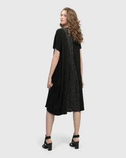 Athena Relaxed Cocoon Dress, Net