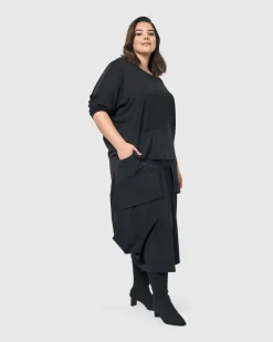 Audrey Relaxed Top, Pinstripes