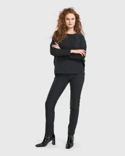 Audrey Relaxed Top, Pinstripes