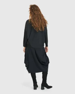 Audrey Relaxed Top, Pinstripes
