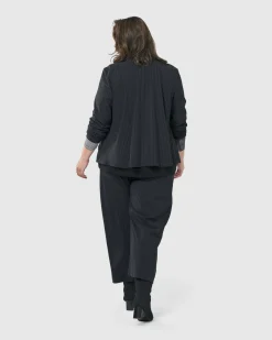 Audrey Shirt Jacket, Pinstripes