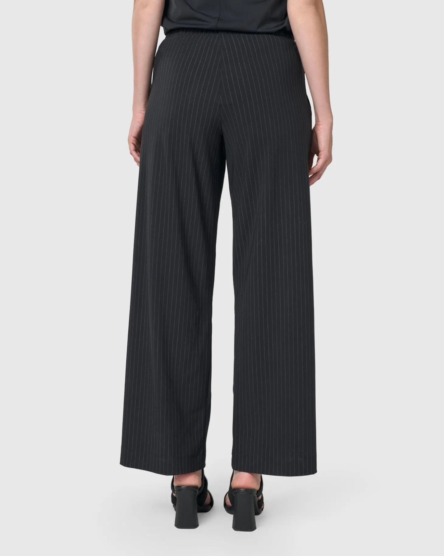 Audrey Straight Leg Pants, Pinstripes
