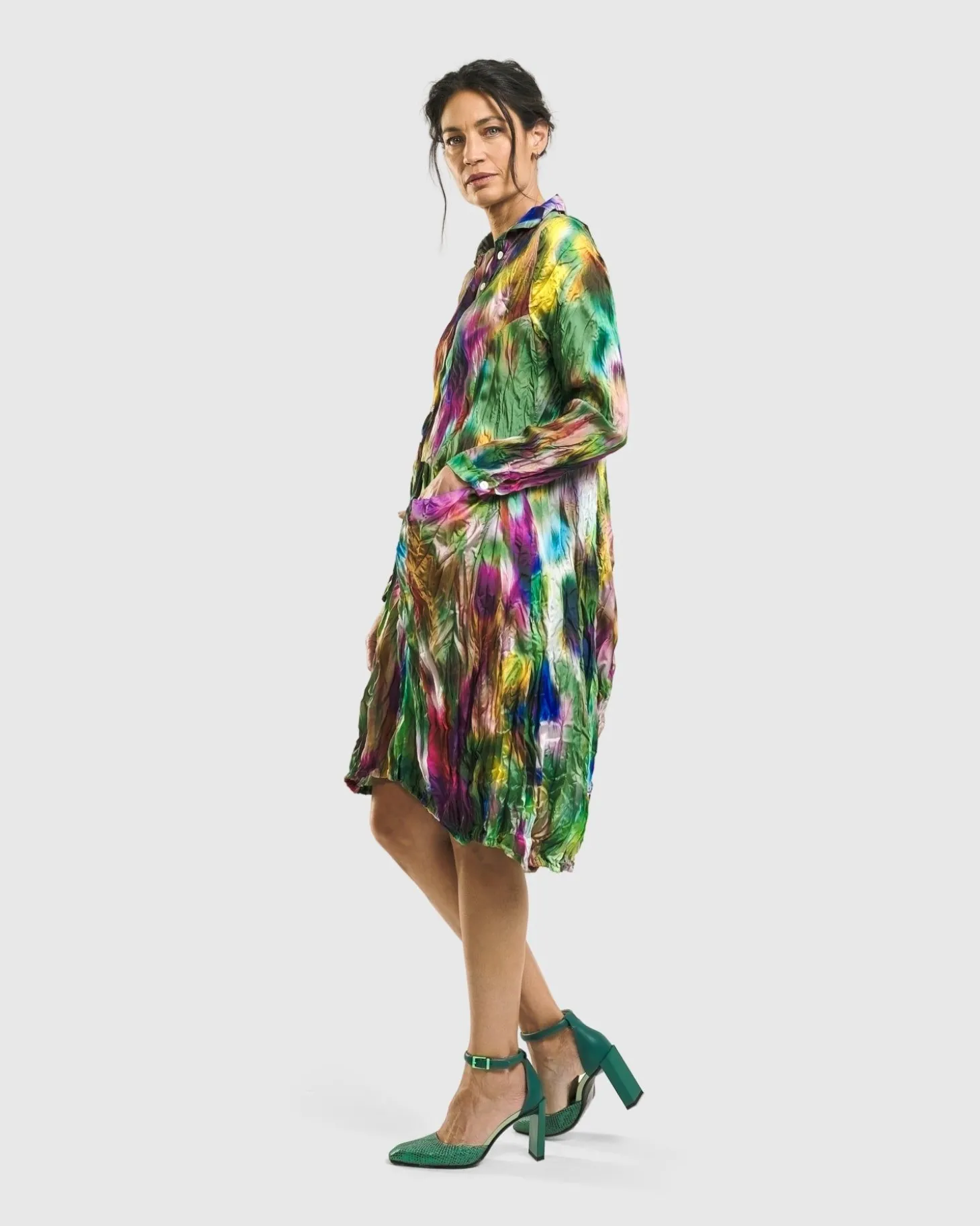 Aurora Wonderful Pocket Dress, Watercolor