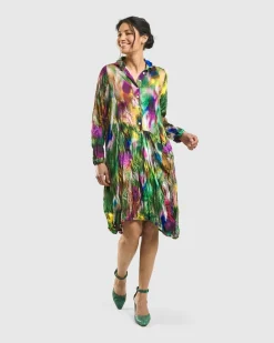 Aurora Wonderful Pocket Dress, Watercolor
