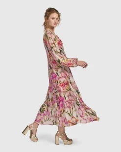 Azalea Chiffon Maxi Dress, Floral