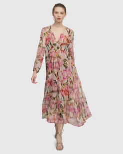 Azalea Chiffon Maxi Dress, Floral