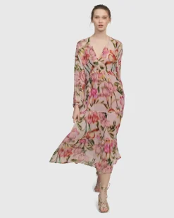 Azalea Chiffon Maxi Dress, Floral