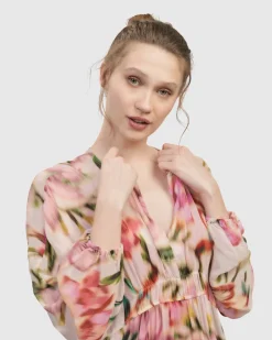 Azalea Chiffon Maxi Dress, Floral