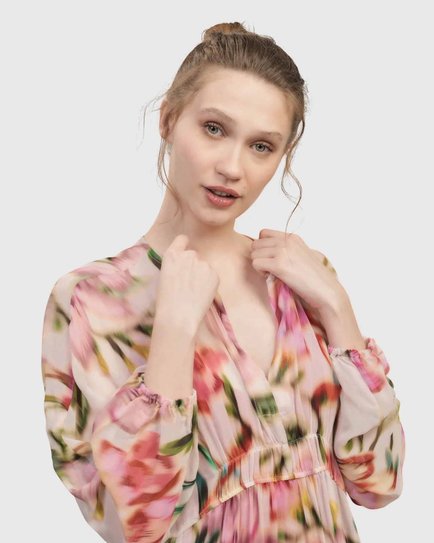 Azalea Chiffon Maxi Dress, Floral
