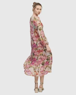 Azalea Chiffon Maxi Dress, Floral