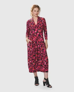 Begonia Cocoon Dress, Petals