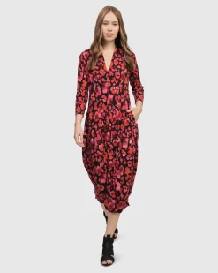 Begonia Cocoon Dress, Petals