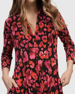 Begonia Cocoon Dress, Petals
