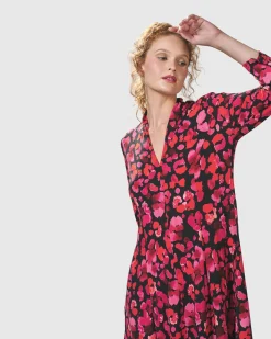 Begonia Cocoon Dress, Petals