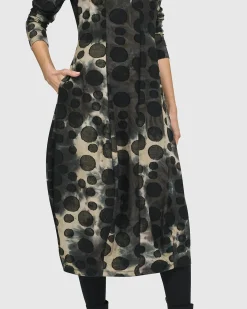Bermuda Cocoon Dress, Coffee