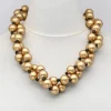 Big Bead Necklace, Gold