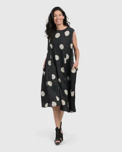 Bold Dot, Sleeveless Maxi Dress, Lace