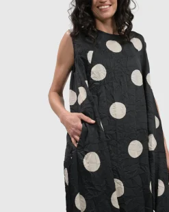 Bold Dot, Sleeveless Maxi Dress, Lace