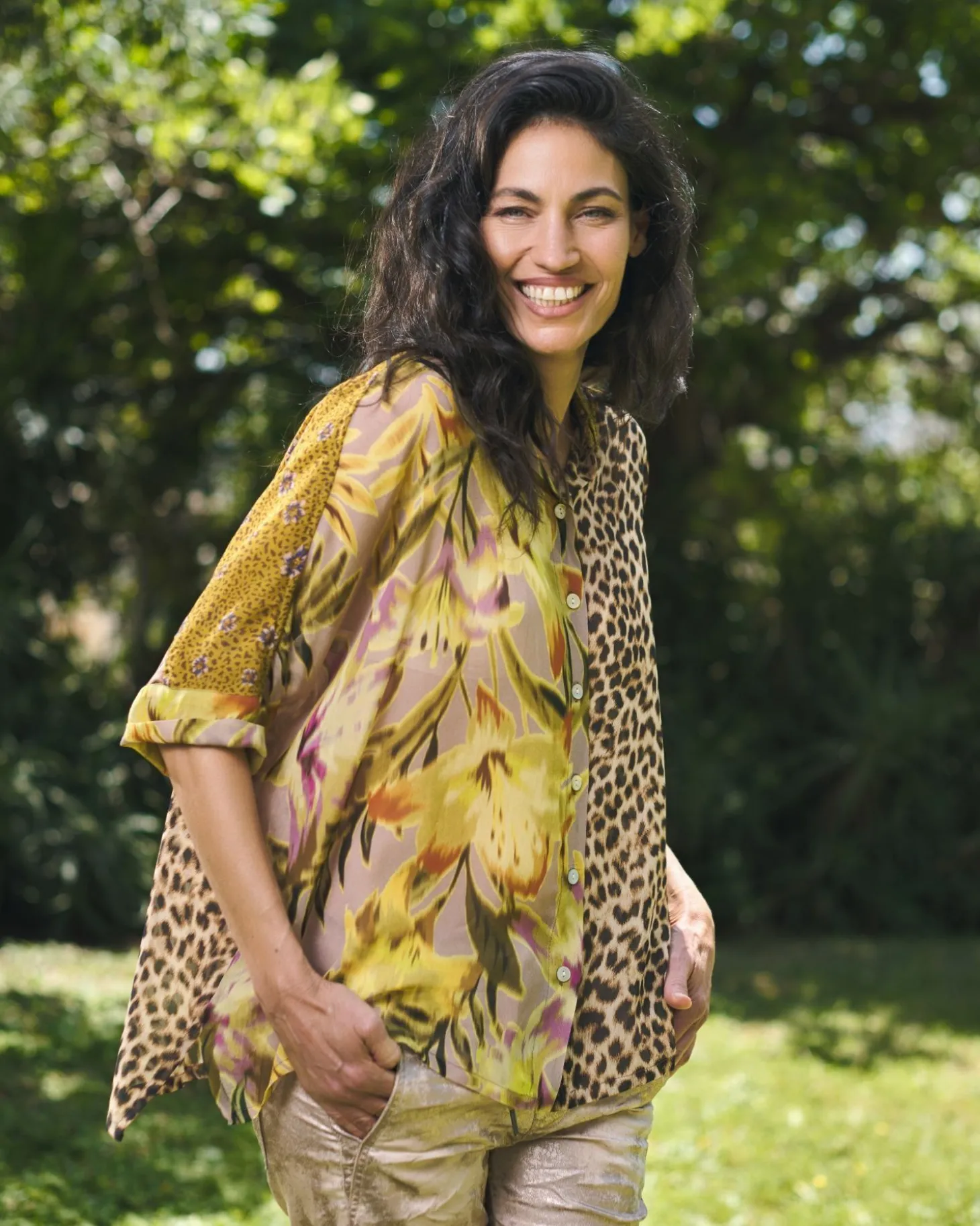 Bon Voyage Button Down Shirt, Mix