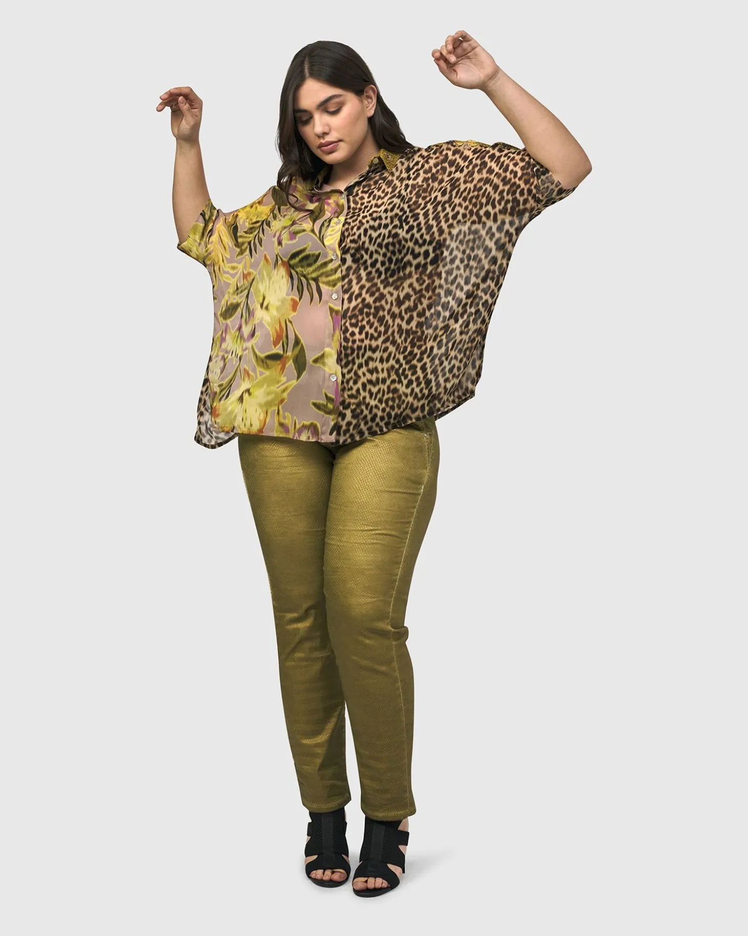 Bon Voyage Button Down Shirt, Mix