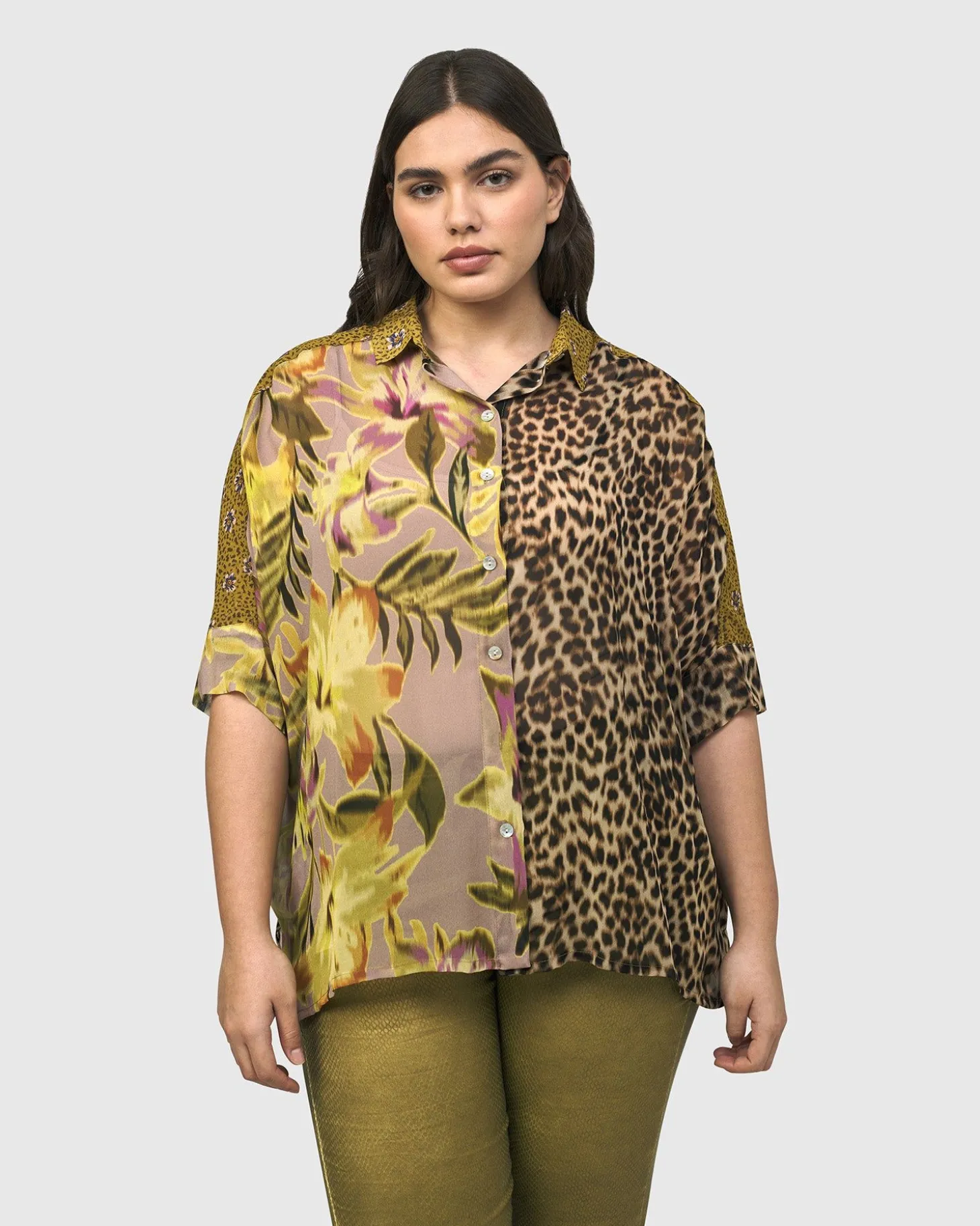 Bon Voyage Button Down Shirt, Mix